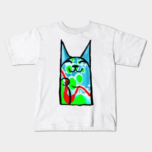 Pop Maneki Korean Kitten Kids T-Shirt